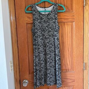 Black and White Paisley Tank Top Dress